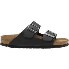 Birkenstock Arizona Slippers & Sandals Birkenstock Arizona Soft Footbed Oiled Leather - Black