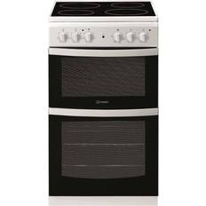 50cm - Dual Fuel Ovens Cookers Indesit ID5V92KMW White