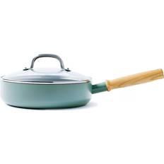 Hanging loops Saute Pans GreenPan Mayflower with lid 2.6 L 24 cm