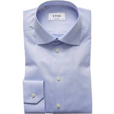 Eton Contemporary Fit Signature Twill Shirt - Light Blue