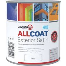 Zinsser Paint Zinsser AllCoat Exterior Satin Wood Paint White 1L