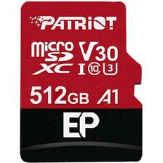 512 GB Memory Cards Patriot EP Series microSDXC Class 10 UHS-I U3 V30 A1 90/80MB/s 512GB +Adapter