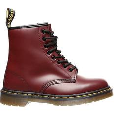 Block Heel - Women Boots Dr. Martens 1460 - Cherry Red Smooth