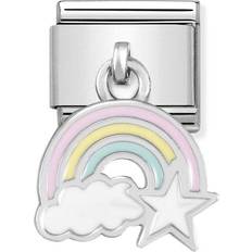 Nomination Composable Classic Link Rainbow with Cloud Charm - Silver/Multicolour