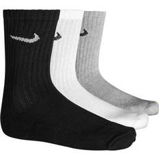 Grey - Men Socks Nike Value Cotton Crew Training Socks 3-pack Men - Grey/White/Black