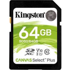 Kingston Canvas Select Plus SDXC Class 10 UHS-I U1 V10 100MB/s 64GB