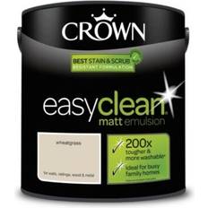 Crown Brown Paint Crown Easyclean Wall Paint Wheatgrass,Picnic Basket,Crushed Chocolate 2.5L