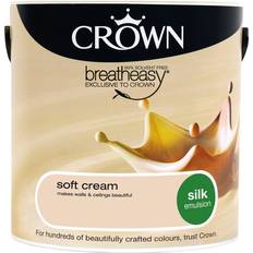 Crown Wall Paints Crown Breatheasy Ceiling Paint, Wall Paint Soft Cream,Magnolia 2.5L