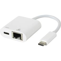 eSTUFF USB C-RJ45 3.1 (Gen 1) M-F 0.2m