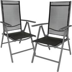 Adjustable Backrest Patio Chairs Garden & Outdoor Furniture tectake 2 aluminium garden chairs Garden Dining Chair
