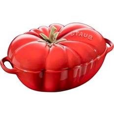 Dishwasher Safe Mini Casseroles Staub Tomato with lid 0.47 L