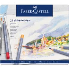 Faber-Castell Goldfaber Aqua Watercolour Pencil Tin of 24