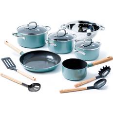 GreenPan Mayflower Cookware Set with lid 13 Parts
