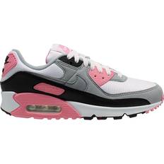 Multicoloured - Women Shoes Nike Air Max 90 W - White/Particle Grey/Light Smoke Grey/Rose Pink