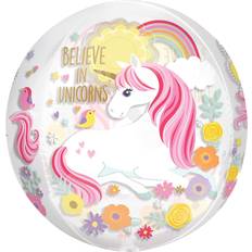 Amscan Foil Ballon Clear Orbz Magical Unicorn