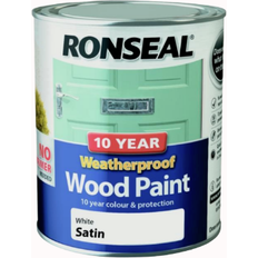 Ronseal White - Wood Paints Ronseal 10 Year Weatherproof Wood Paint White 0.75L