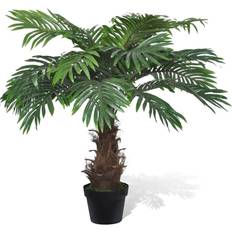 Iron Artificial Plants vidaXL Artificial Plant Cycus Palm Tree Artificial Plant