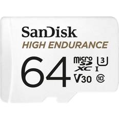 SanDisk 64 GB - microSDXC Memory Cards SanDisk High Endurance microSDXC Class 10 UHS-I U3 V30 100/40MB/s 64GB +Adapter