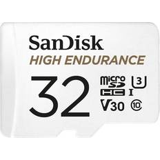 Memory Cards & USB Flash Drives SanDisk High Endurance microSDHC Class 10 UHS-I U3 V30 100/40MB/s 32GB +Adapter