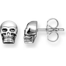 Nickel Free Earrings Thomas Sabo Rebel At Heart Skull Earrings - Silver
