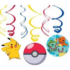 Childrens Parties Party Supplies Amscan Swirl Pokemon 6-pack