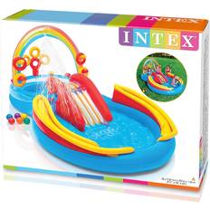 Intex Outdoor Toys Intex Rainbow Ring Inflatable Play Center w/ Slide