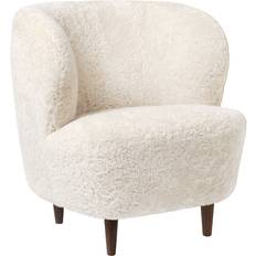 White Lounge Chairs GUBI Stay Sheepskin Lounge Chair 78cm