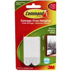 Square Wall Decorations 3M Command Medium 4-pack Picture Hook 4pcs