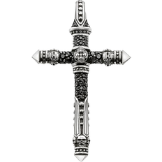 Thomas Sabo Cross Pendant - Silver/Black