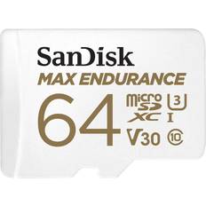 SanDisk 64 GB - microSDXC Memory Cards SanDisk Max Endurance microSDXC Class 10 UHS-I U3 V30 64GB