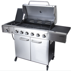 Outback Cast Iron Dual Fuel BBQs Outback Meteor 6 Burner Hybrid