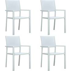 Plastic Garden Chairs vidaXL 47888 4-pack Garden Dining Chair