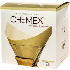 Chemex Coffee Filters Chemex FSU-100 Pre Folded Square Natural Filter