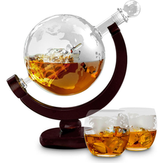 Glass Whiskey Carafes MikaMax Globe Whiskey Carafe 3pcs 0.85L