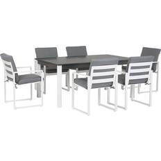 Extension Patio Dining Sets Garden & Outdoor Furniture Beliani Pancole Patio Dining Set, 1 Table incl. 6 Chairs