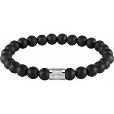 Onyx Bracelets Hugo Boss Beads Bracelet - Silver/Onyx
