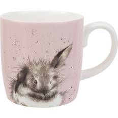 Hand Painted Cups Royal Worcester Wrendale Designs Bathtime Rabbit Mug 40cl