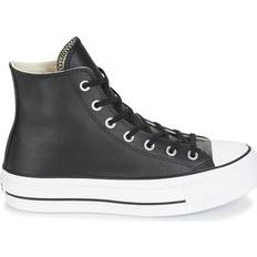 Converse Chuck Taylor All Star Clean Leather Platform - Black/White