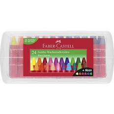 Faber-Castell Jumbo Wax Crayons, 24 Pieces