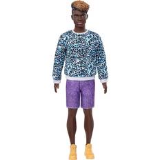 Toys Barbie Ken Fashionistas Sculpted Dreadlocks & Animal Print Sweatshirt Doll