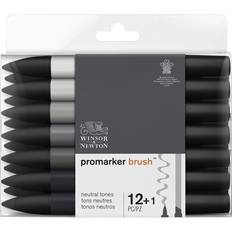 Grey Markers Winsor & Newton Promarker Brush 12 Greys