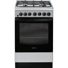 50cm - Dual Fuel Ovens Cookers Indesit IS5G4PHSS Grey