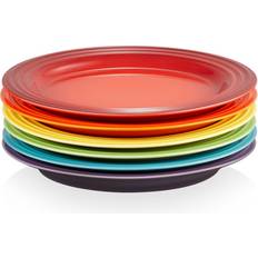 Le Creuset Plate Sets Le Creuset Rainbow Plate Sets 22cm 6pcs