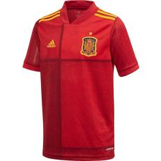 Short Sleeve National Team Jerseys adidas Spain Home Jersey 2020 Youth