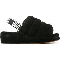 Sheepskin Slippers & Sandals UGG Fluff Yeah - Black