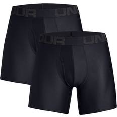 Black Men's Underwear Under Armour Tech 6" Boxerjock 2-pack - Black
