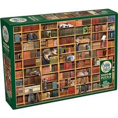Cobblehill Classic Jigsaw Puzzles Cobblehill The Cat Library 1000 Pieces