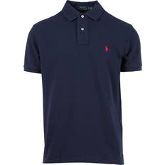 XL Polo Shirts Polo Ralph Lauren Slim Fit Mesh T-Shirt - Navy/Red