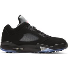46 ½ - Unisex Golf Shoes Nike Air Jordan V Low - Black/Metallic Silver/White/Fire Red