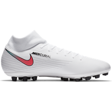 Nike 41 ½ - Firm Ground (FG) Football Shoes Nike Mercurial Superfly 7 Academy AG - White/Photon Dust/Hyper Jade/Flash Crimson